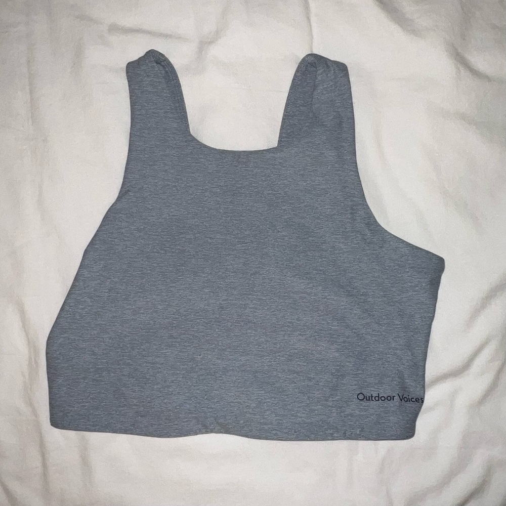 Light Blue Outdoor Voices Venus Crop Top